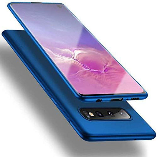 X-Level Ultra-Thin TPU Matte Finish Case for Samsung Galaxy S10 (2019) – Slim Fit, Soft, Grip Phone Cover in Blue for Women