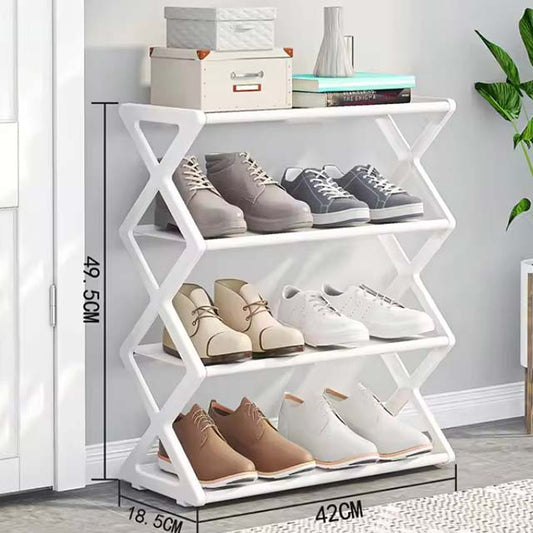 X-Shaped Shoe Rack - Multi-Functional Dust-Proof Shoe Cabinet, Easy Assembly for Simple Home Organization