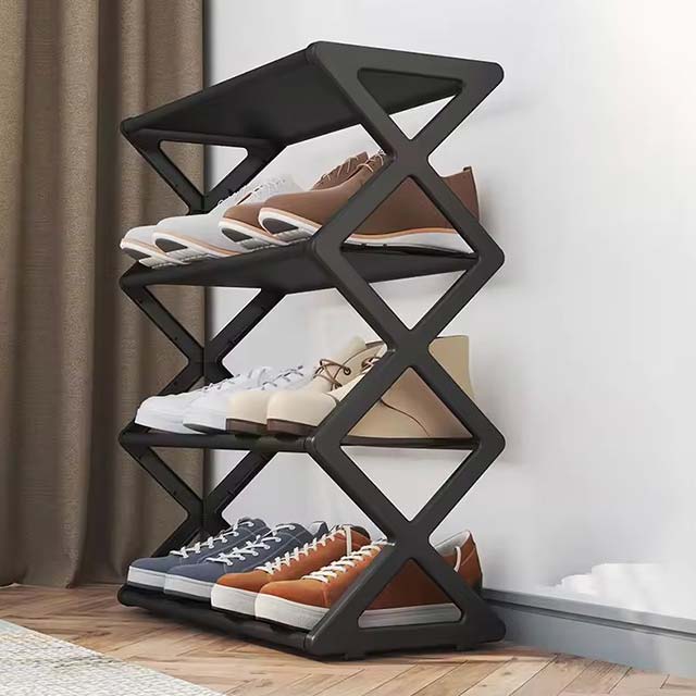 X-Shaped Shoe Rack - Multi-Functional Dust-Proof Shoe Cabinet, Easy Assembly for Simple Home Organization