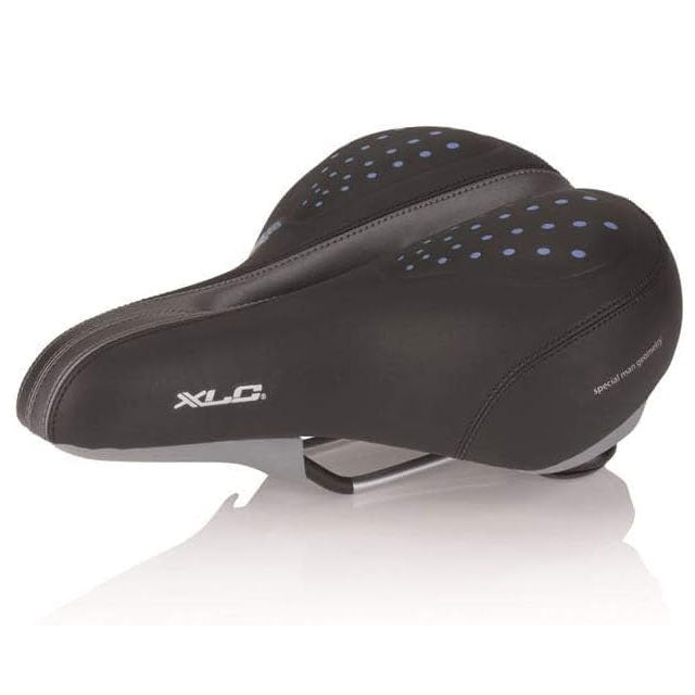XLC City 1 Globetrotter G02 Men's Cycling Saddle – Black | Ergonomic, Ultra-Light Bike Seat (Model 2502026400)