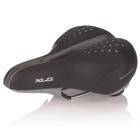 XLC City 1 Globetrotter G02 Men's Cycling Saddle – Black | Ergonomic, Ultra-Light Bike Seat (Model 2502026400)