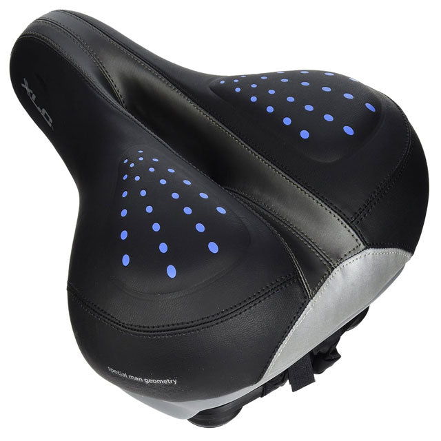 XLC City 1 Globetrotter G02 Men's Cycling Saddle – Black | Ergonomic, Ultra-Light Bike Seat (Model 2502026400)