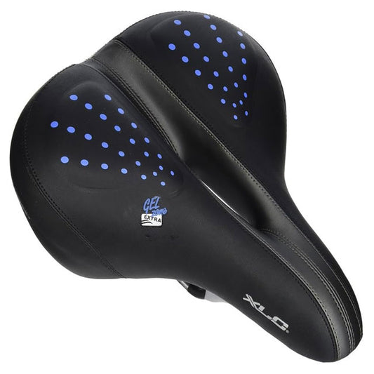 XLC City 1 Globetrotter G02 Men's Cycling Saddle – Black | Ergonomic, Ultra-Light Bike Seat (Model 2502026400)