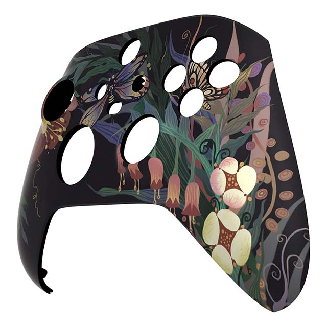 Xbox Series X/S Replacement Controller Shell – Mysterious Garden Custom Front Housing Cover for Xbox Core Wireless (Control Not Included)