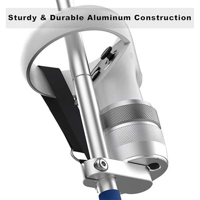 YEZRO Adjustable Weighted VR Golf Club Handle – Aluminum Attachment for Meta Quest Pro & Oculus Quest 2 with Movable Controller Cup, Rotate Lock Adapter & 24” Length