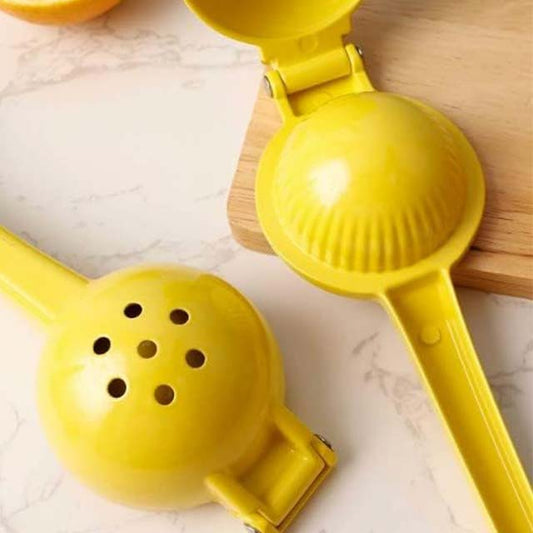 Hand Press Lemon Squeezer – Metal Manual Citrus Juicer for Lemons & Limes, Dishwasher Safe