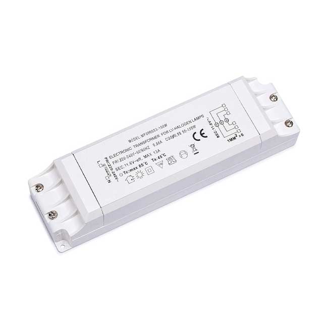 Yafido 230V AC to 12V AC Electronic Transformer – 50-150W Halogen Light Bulb Converter with Overload Protection & Temperature Safety