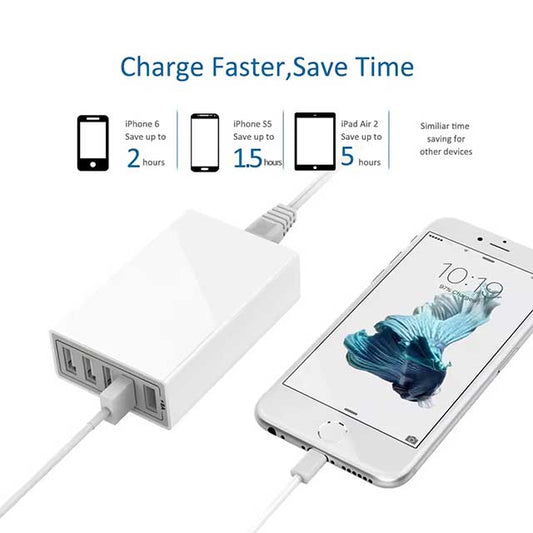 ZENDURE 40W 5-Port USB Fast Charging Station