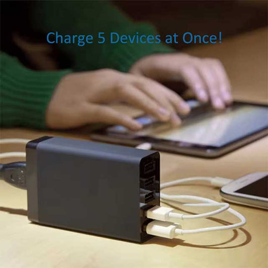 ZENDURE 40W 5-Port USB Fast Charging Station