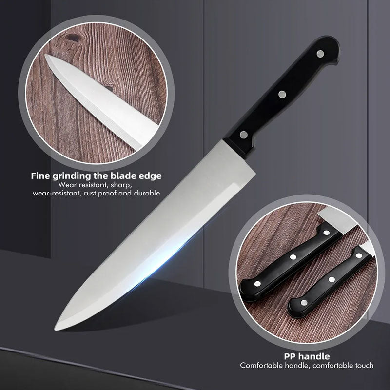 ZENG Ensemble de 15 Couteaux de Chef Professionnels – Collection de Couteaux de Cuisine en Acier Inoxydable de Qualité Supérieure avec Aiguiseur, Ciseaux et Bloc en Bois Massif