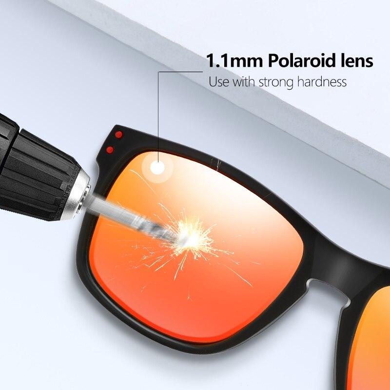 Monture de lunettes polarisées carrée classique pour hommes (620015S) 