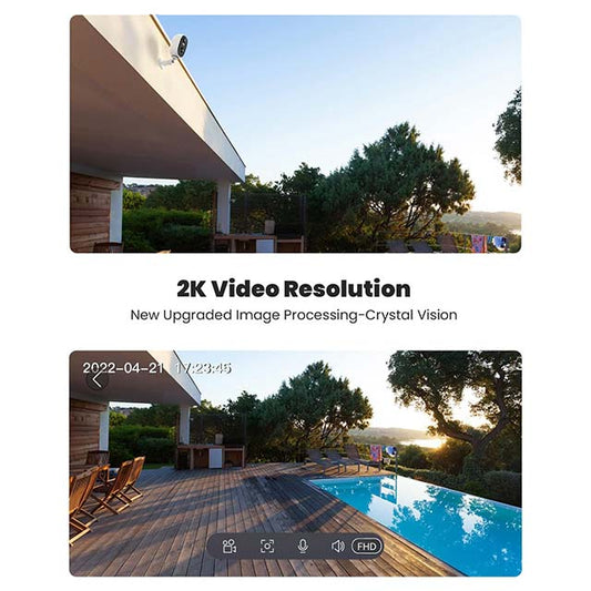 ZS-GQ1 Battery-Powered Wireless Security Camera - 1080P HD, WiFi, Motion Detection, 2-Way Audio, Night Vision, Waterproof, SD/Cloud Storage