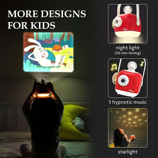 ZZZMOON Kids Story Projector – Interactive Bedtime Night Light &amp; Storytelling Device