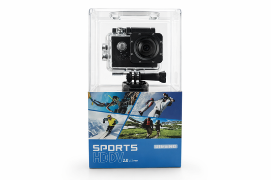 Sports 4K Ultra HD Action Camera with 2.0'' LCD Screen – Waterproof, High-Resolution Video & Photo Recorder