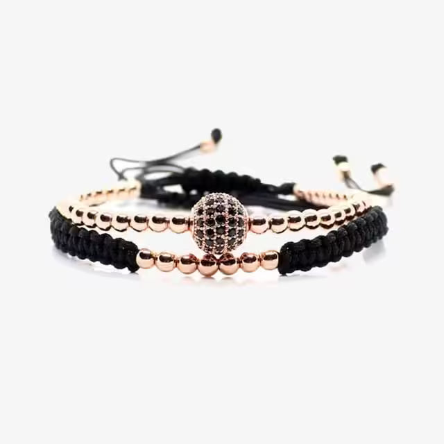 Adjustable Shamballa Bracelet Set (EGBT275)