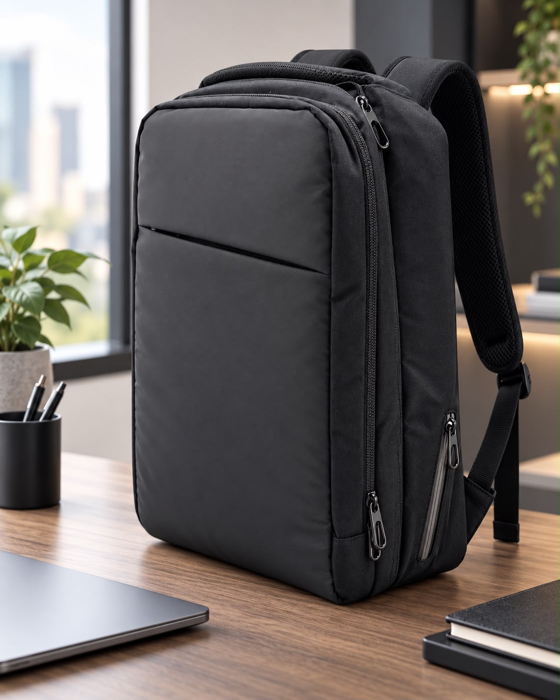 Men’s Waterproof Laptop Backpack – Multi-Compartment Travel & Business Backpack