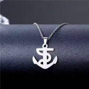 Anchor Pendant Unisex Necklace(EGN165)