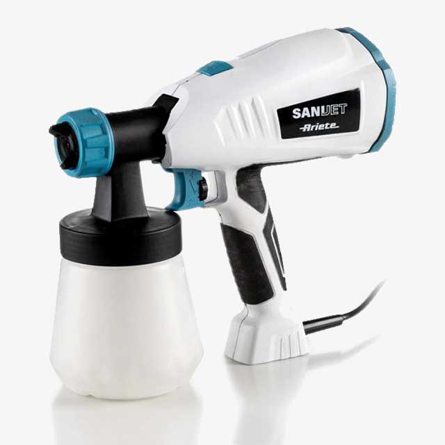 Ariete Sani-Jet Spray Gun – 400W, 700cc Capacity, 6m Power Cord, 3 Jet Directions, Adjustable Intensity – Ideal for Sanitizing Home, Office, Car, and More – White (ART4126)