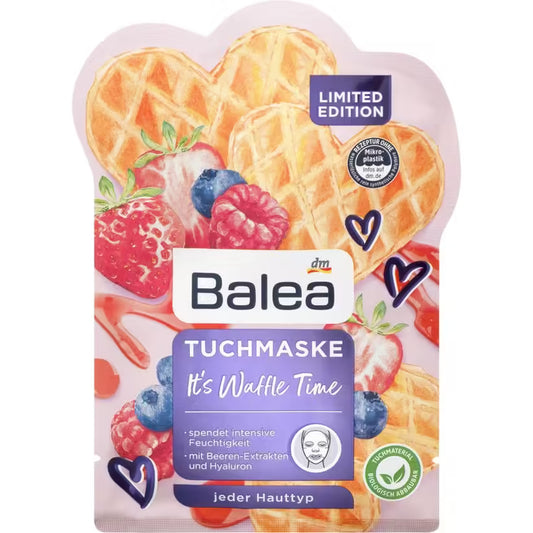 Balea Sheet mask It's Waffle Time, 1 pc