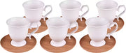 Delar tasses à café lot de 6, service de 12 pièces