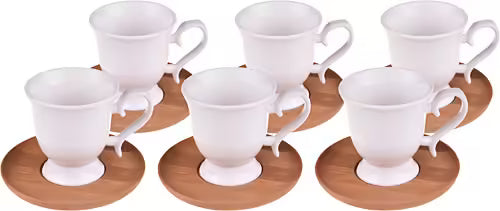 Delar coffee cups set of 6 12 pcs serving set