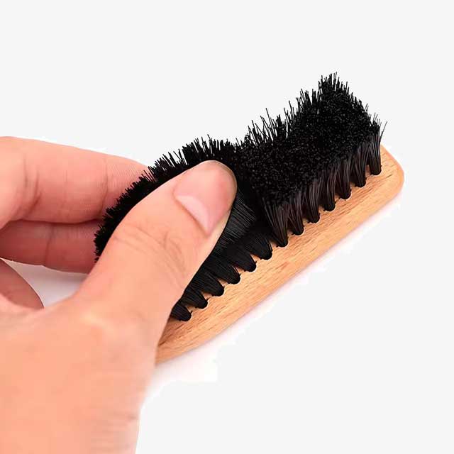 Barbertop Men's Beard Brush with Wooden Handle – Soft Hair Cleaning Brush & Broken Hair Removal Comb for Hairdressing & Neck Duster – Essential Barber Tools