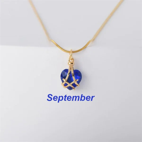 Barbie Diamond Castle Heart Necklace (EGN111)