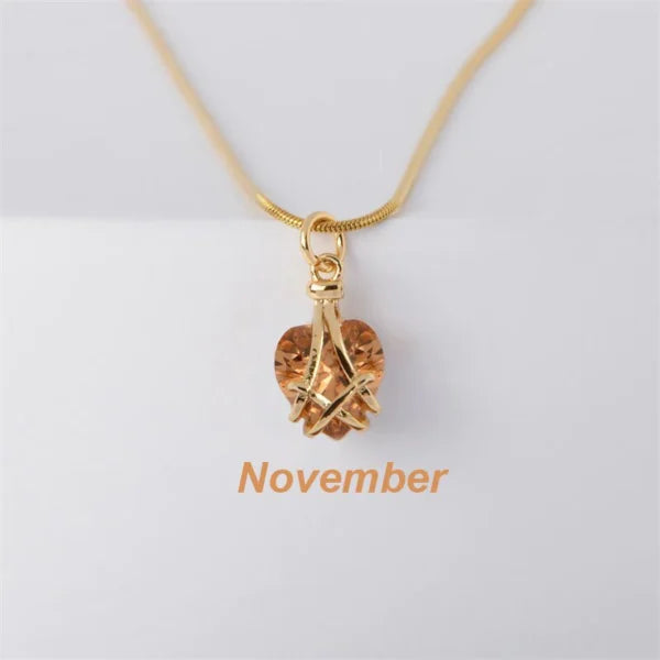 Barbie Diamond Castle Heart Necklace (EGN111)
