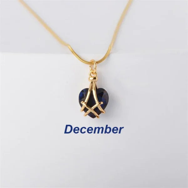 Barbie Diamond Castle Heart Necklace (EGN111)
