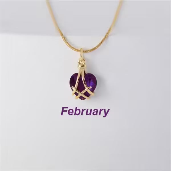 Barbie Diamond Castle Heart Necklace (EGN111)