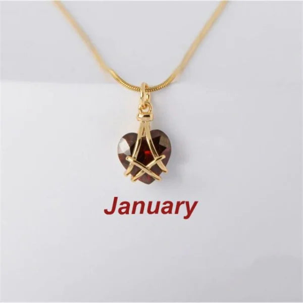 Barbie Diamond Castle Heart Necklace (EGN111)