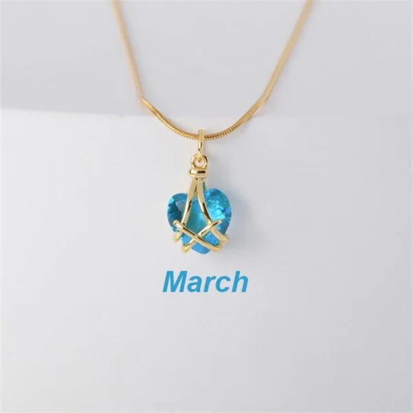 Barbie Diamond Castle Heart Necklace (EGN111)
