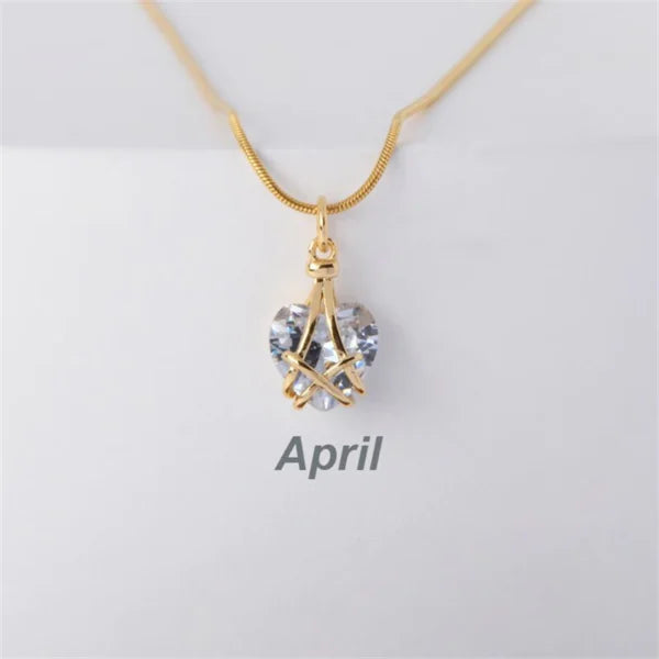 Barbie Diamond Castle Heart Necklace (EGN111)