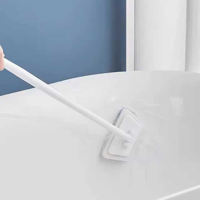 Bathroom Wall Brush Multifunctional Long Handle Removable Sponge Brush - Tile, Floor & Bathtub Cleaning Tool for Household