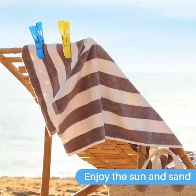 Beach Towel Clips Chair Clips Towel Holder - Plastic Hanging Clip Clamps for Outdoor Use