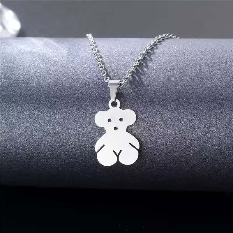 Collier unisexe avec pendentif ours (EGN195)