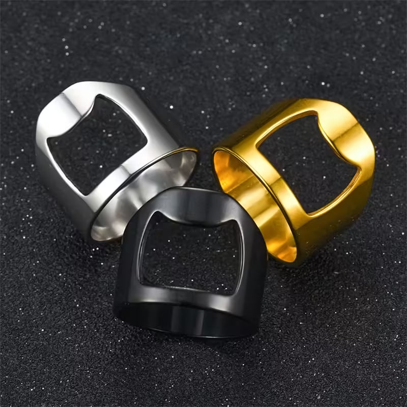 Beer Opener Stainless Steel Ring (004)