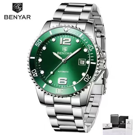 BENYAR Stainless Steel Men Automatic Movement Watch Model (BY-5152)