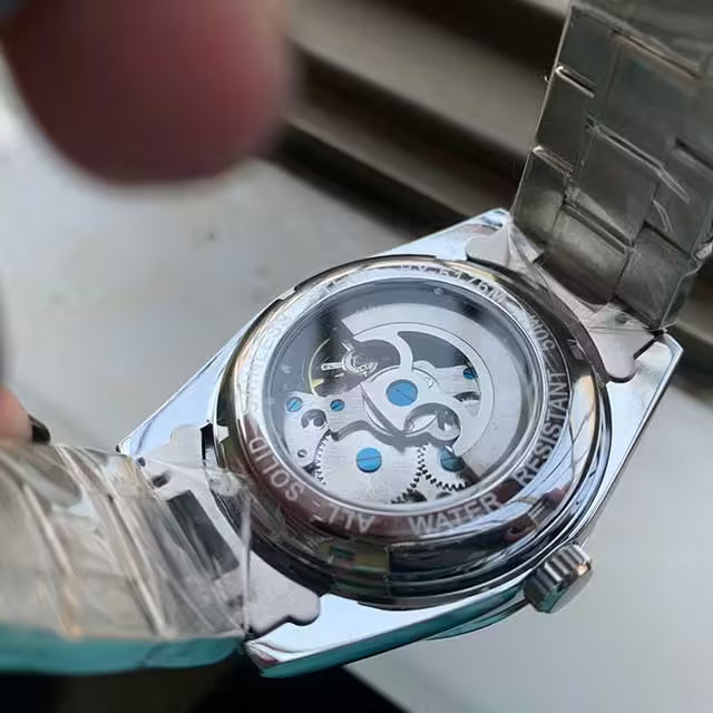 Montre BENYAR pour homme en acier inoxydable à mouvement automatique, modèle BY-5152