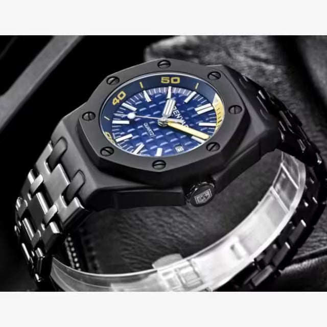 ساعة بينيار للرجال من الفولاذ المقاوم للصدأ موديل (BY-5123)