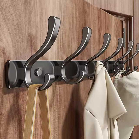 Black & White Wall Hook Coat Rack – Key, Bag, Clothes, Hat, Robe Hanger – Vintage Screw-In Bathroom Hanging Hooks