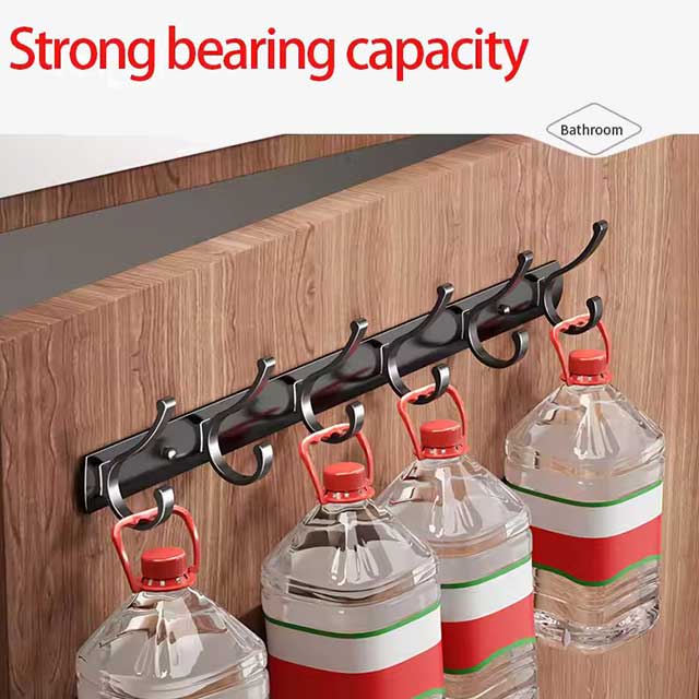 Black & White Wall Hook Coat Rack – Key, Bag, Clothes, Hat, Robe Hanger – Vintage Screw-In Bathroom Hanging Hooks