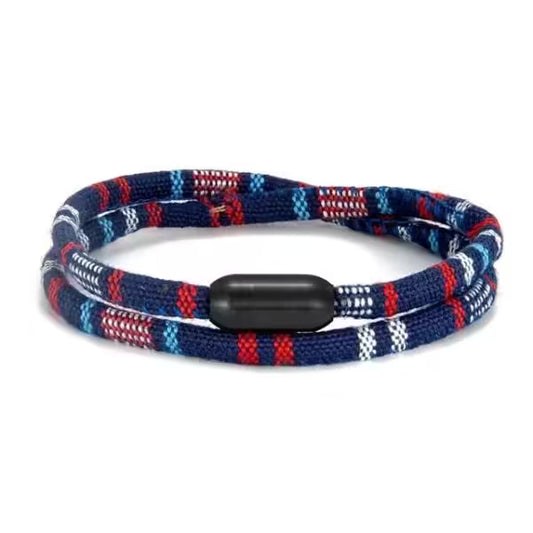 سوار نسائي مقاوم للماء بإبزيم مغناطيسي أسود (EGBT091)