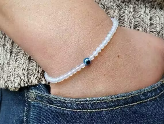 Blue Eye Small Beads Bracelet (EGBT017)