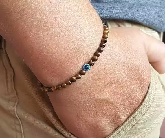 Blue Eye Small Beads Bracelet (EGBT017)