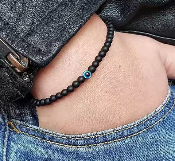 Blue Eye Small Beads Bracelet (EGBT017)