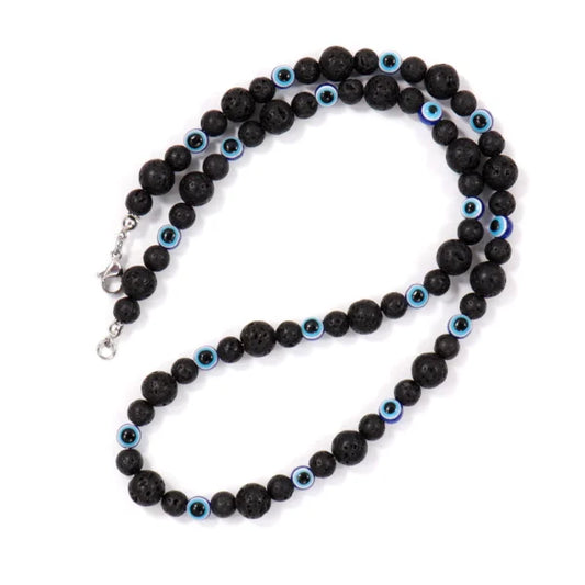 blue eye x beads necklace egn076 gallery img 2