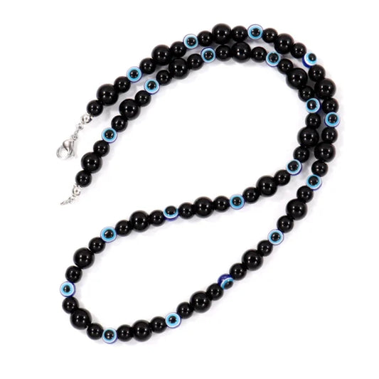 blue eye x beads necklace egn076 gallery img 3