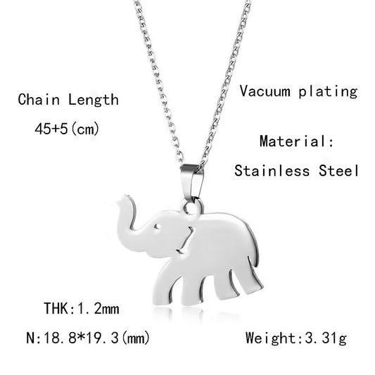Collier pendentif éléphant bohème pour femme (EGN153)