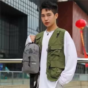 Bottle Space Unisex Sport Chest Bag (EGB252)